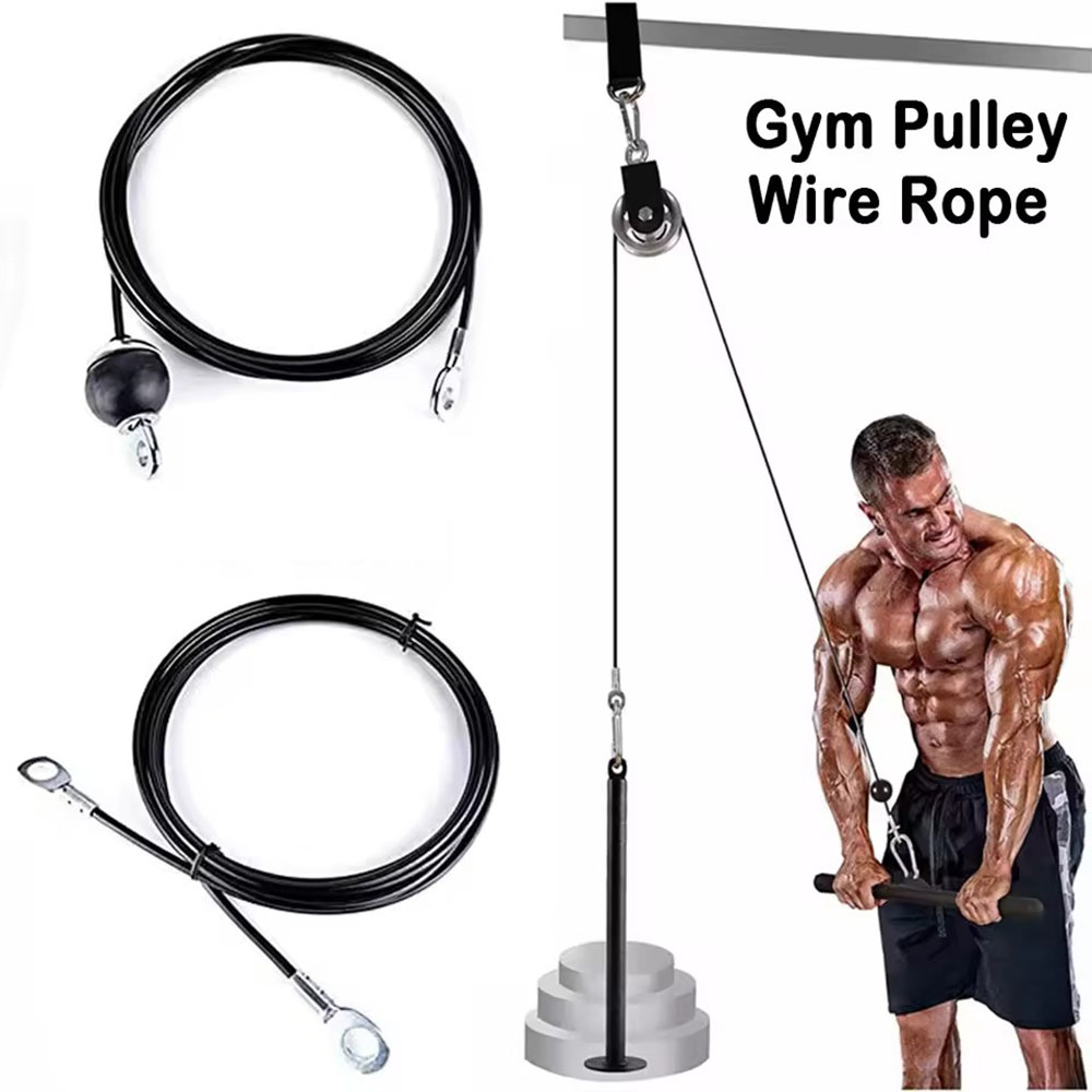 Kabel Katrol Fitness 2 2.5 3m  - Home Gym Cable Pulley System ulasan dan harga