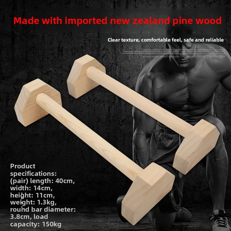 Stand Push-Up Kayu Pinus Solid - Home Gym Body Solid ulasan dan harga