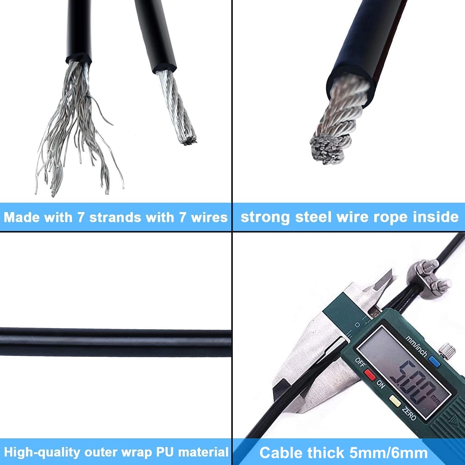 100Meter 4/5/6Mm Tebal Rumah A - Home Gym Cable Pulley System ulasan dan harga